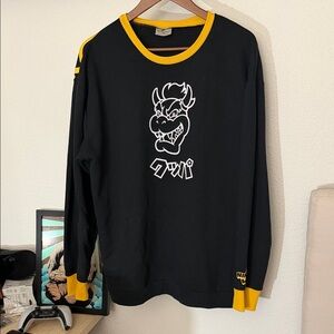 Universal Studios Japan Super Nintendo World Bowser Crewneck Shirt Sz XL